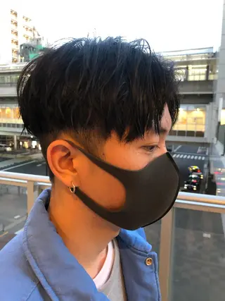 ショート ヘアアレンジ メンズ 美容室sand 横浜のヘアスタイル