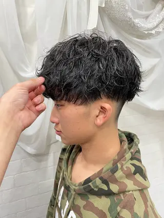 ショート パーマ メンズ Hair  create Mano所属・堀一樹/ メンズヘア/パーマのヘアスタイル