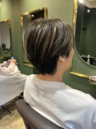 ショート カラー メンズ カラースペシャリスト しょう🧑🏼‍🎨のヘアスタイル