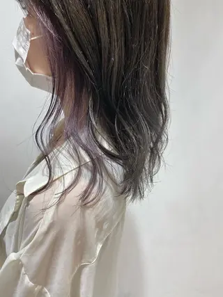 ミディアム カラー 🐺ウルフ/レイヤー 似合わせ‎🤍沙羅のヘアスタイル