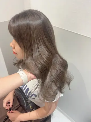セミロング 韓国モテhair🍑 momoのヘアスタイル