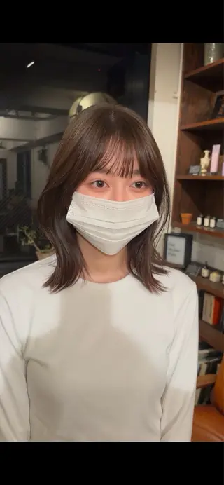 ミディアム S.HAIR SALON所属・オリーブカラー/ レイヤー/表参道のヘアスタイル