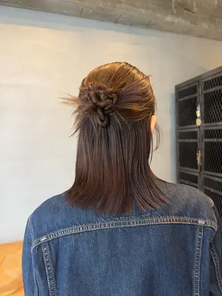 ヘアアレンジ 森田楓乃/上前津/ 大須/ブリーチカラーのヘアスタイル