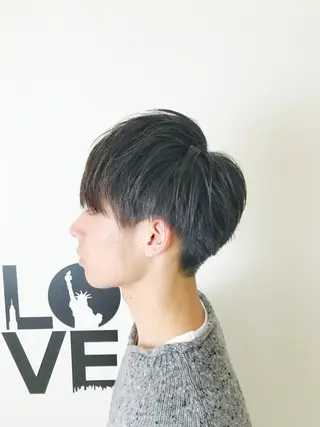 ショート メンズ 赤み消しカラー /透明感カラー 上長のヘアスタイル