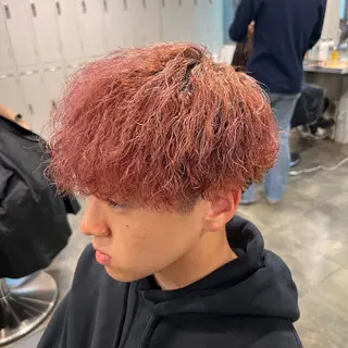 ショート カラー パーマ ヘアアレンジ メンズ キッズ 🔷横浜1のパーマ 職人🔷将太郎のヘアスタイル