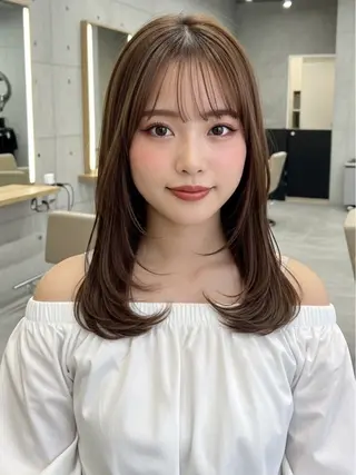 ミディアム 似合わせボブ✖️ 韓国レイヤー✨小関のヘアスタイル