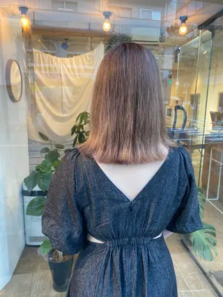 ミディアム カラー Joule銀座 石山あやのヘアスタイル