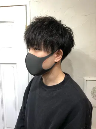 ショート メンズ Soleria所属・艶髪/酸性ストレート 根本零のヘアスタイル