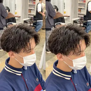 ミディアム メンズパーマ/縮毛 超特化/tomokiのヘアスタイル