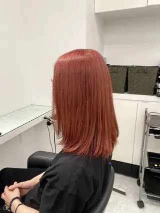 カラー 盛れる韓国RED🥀 sayakaのヘアスタイル