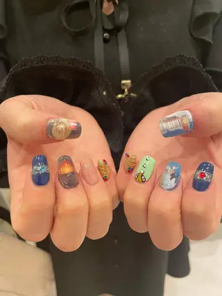 ネイル 束感まつ毛/ネイル/ LED♥KIRARAのマツエク・マツパデザイン