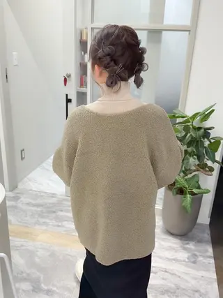 ミディアム カラー ヘアアレンジ autre所属・大久保 ひでなりのヘアスタイル