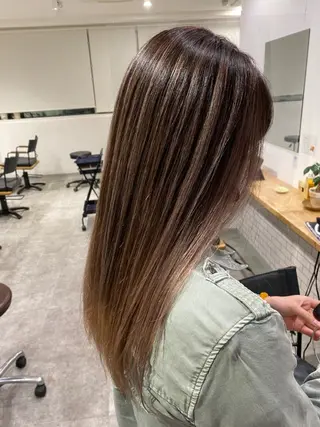 ミディアム カラー JILBLAN京都 ショート/ハイライトのヘアスタイル