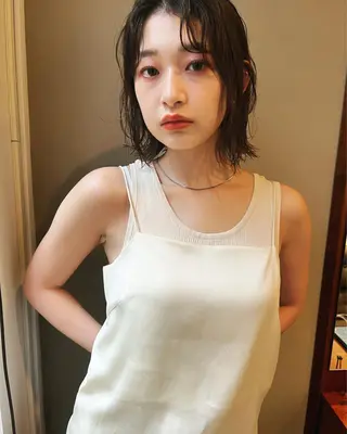 ミディアム カラー ヘアアレンジ ショート/ボブ/ パーマ/柏原良亮のヘアスタイル