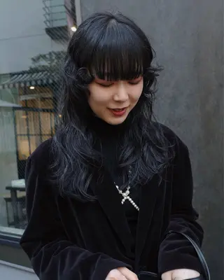 セミロング パーマ レイヤー/パーマ /ウルフ/nabeのヘアスタイル