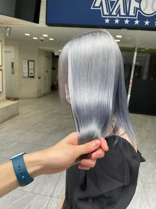 セミロング カラー MONIQA【モニカ】所属・名古屋ハイトーン/ 🐶ブリーチ専門店のヘアスタイル