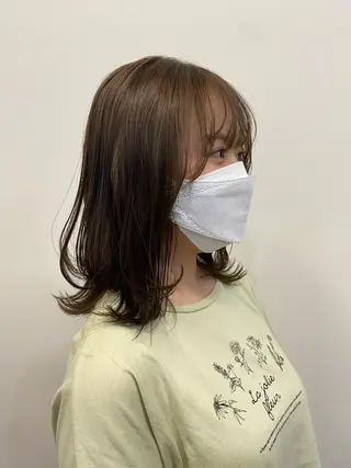 セミロング ヘアアレンジ パーマ特化美容師 mikuのヘアスタイル