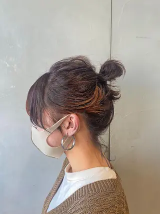 ミディアム カラー 圧倒的透明感カラー nana🦕のヘアスタイル