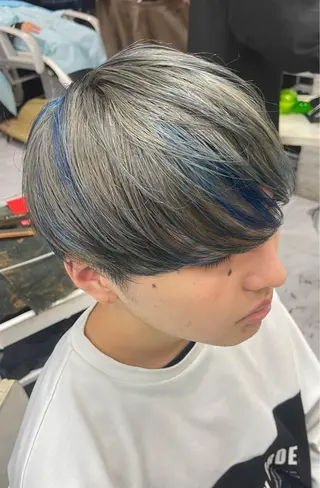 ショート カラー メンズ ❄️メンズカット 落合諒❄️のヘアスタイル