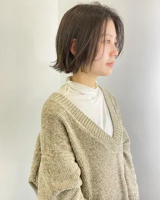 ショート カラー ショート/ボブ/ パーマ/柏原良亮のヘアスタイル