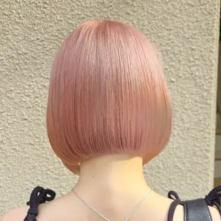 ミディアム カラー ill 天神大名所属・YOKUTO 透明感カラー/ボブのヘアスタイル