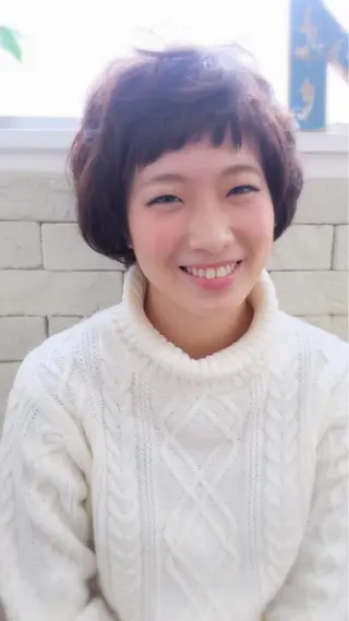 ショート カラー パーマ メンズカット⭐️ わたりやのヘアスタイル