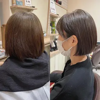 ショート カラー 清水 有実子のヘアスタイル