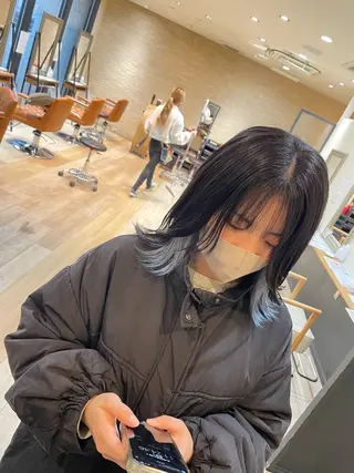 ミディアム 亀川蓮 Agu hairのヘアスタイル