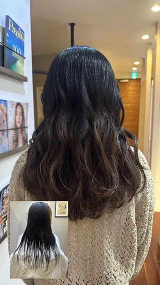 ロング momo 札幌美容師のヘアスタイル