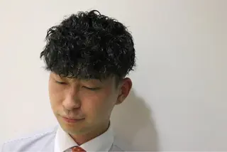 パーマ メンズ デザインカラー/ 推しの配色　肥後のヘアスタイル