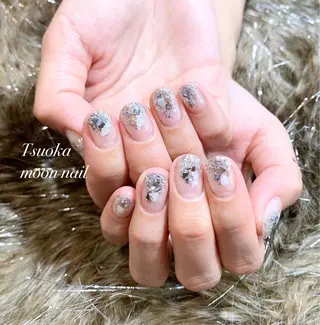 ネイル 🌙都岡 ムーンネイルのネイルデザイン