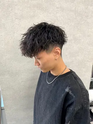 パーマ メンズ 💈フェザーパーマ 須賀俊介💈のヘアスタイル