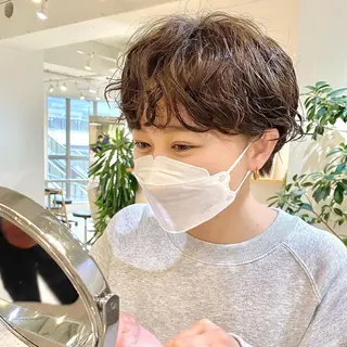 ショート 縮毛矯正、髪質改善 肘以上無料のヘアスタイル