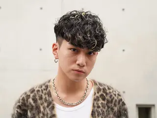 カラー パーマ メンズ 当日予約⭕️ fifth渋谷太田のヘアスタイル