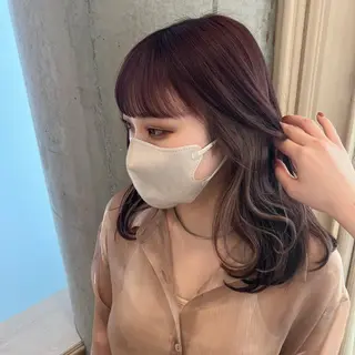 セミロング カラー SALOWIN川崎WEST店所属・🌷川崎/アレンジ/ 暖色ボブ/コトネ🌷のヘアスタイル