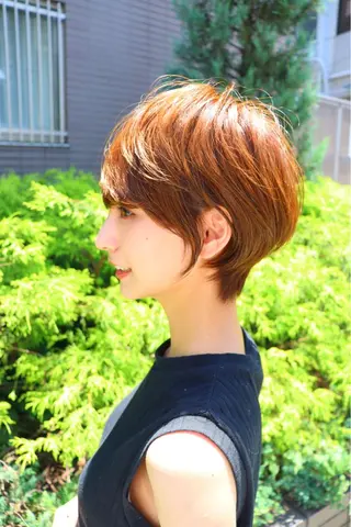 ショート カラー LucksiMie 銀座店所属・【韓国　レイヤー 髪質改善✨】かずのヘアスタイル