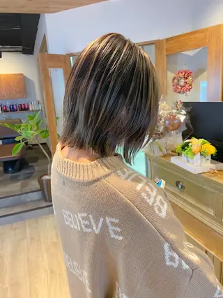 ミディアム カラー 髪質改善/ブリーチ 田代 龍我のヘアスタイル