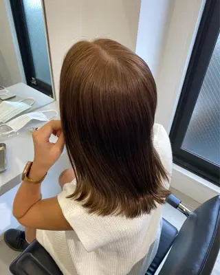 カラー kumon ayu ブリーチ/ハイトーンのヘアスタイル