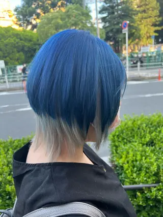 ショート カラー mimiiy梅田 中崎町ハイトーンのヘアスタイル