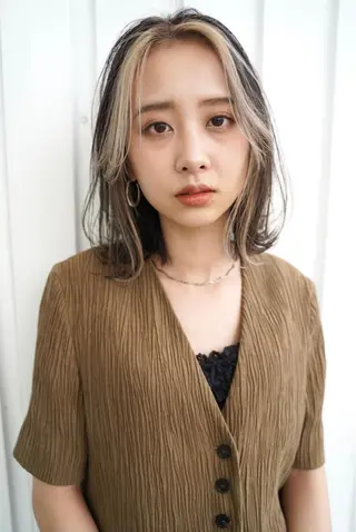 ミディアム YUIMARL岡山店 MIRAIのヘアスタイル