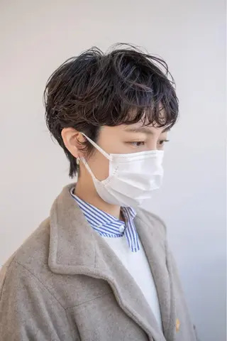 ショート パーマ ショート/レイヤー なら石井知希のヘアスタイル