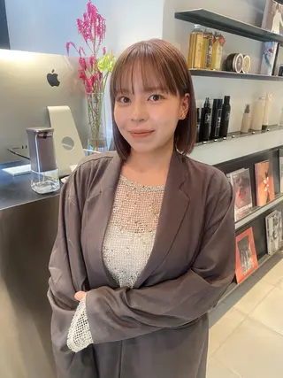 ショート カラー riria/ボブ /ブラウンカラー🎀のヘアスタイル