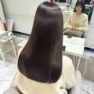 セミロング 梅田髪質改善 韓国カット/星野綾哉のヘアスタイル
