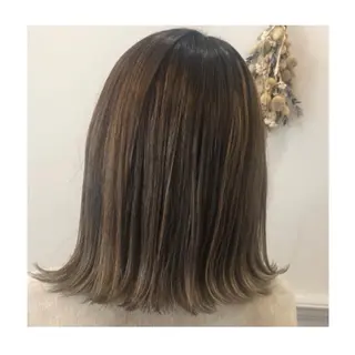 ミディアム ❁⃘ ち だ り さ ❁⃘のヘアスタイル