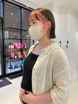 ショート カラー GO TODAY SHAiRE SALON 梅田NU茶屋町店所属・今村彩巴 ボブ/ストレートのヘアスタイル