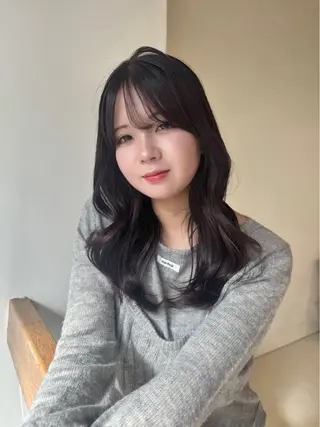 ミディアム カラー amoretto _kokoroのヘアスタイル