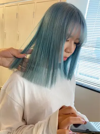 ミディアム カラー 天王寺/阿倍野 tocca rieのヘアスタイル