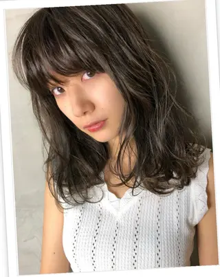 ミディアム カラーリスト菅澤 岳のヘアスタイル