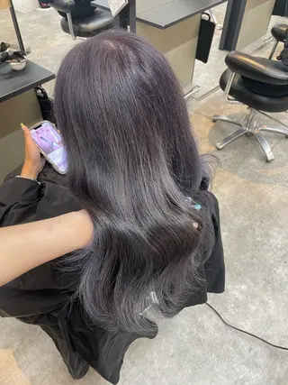 セミロング 柳田 光のヘアスタイル