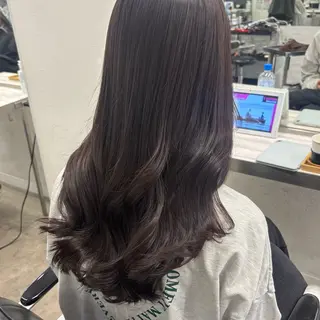 セミロング カラー 髪質改善ストレート /暖色カラー🎀🪞のヘアスタイル